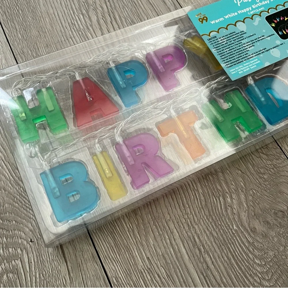 Happy Birthday String lights 7.8ft